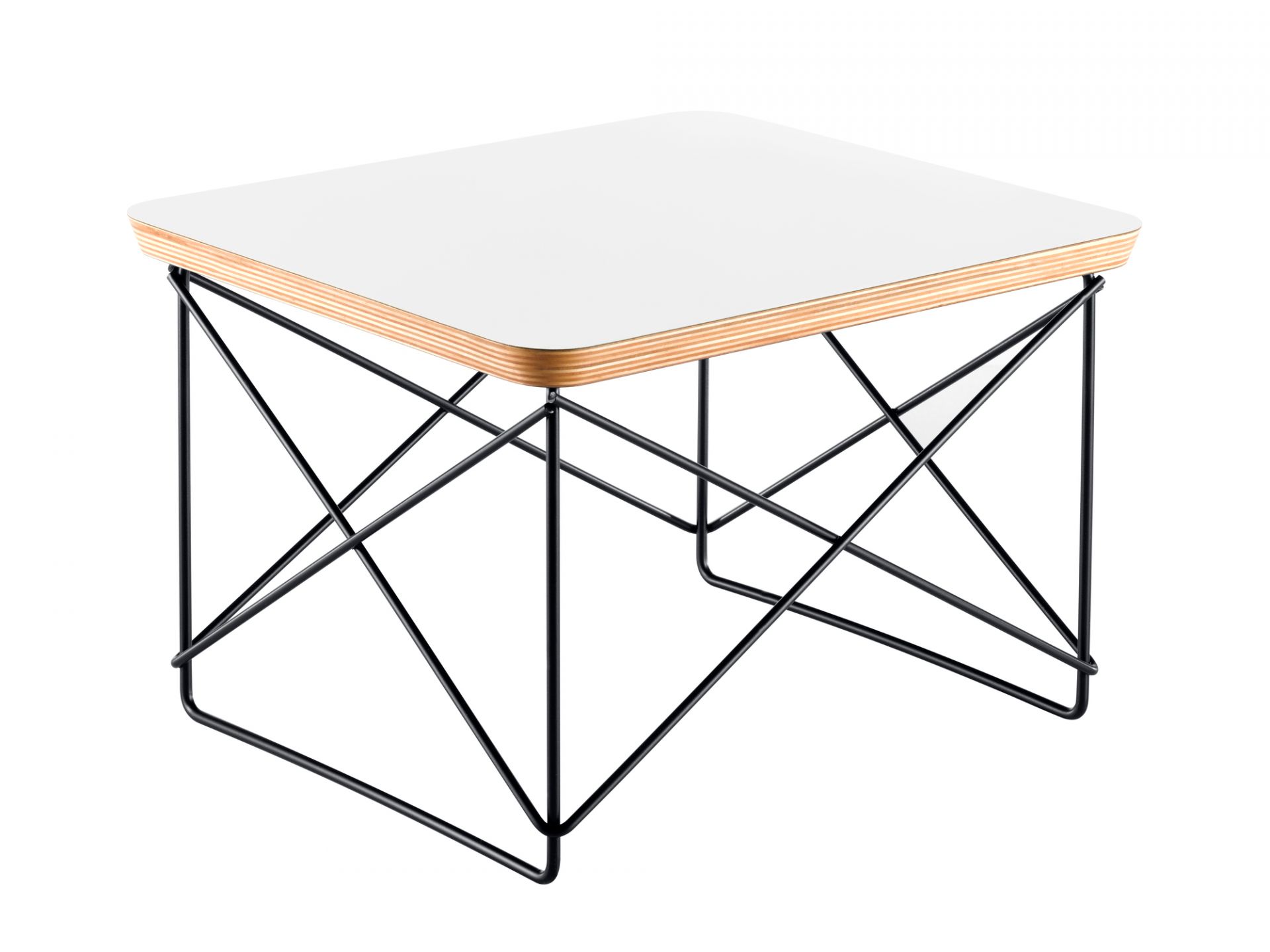 Occasional Table LTR Beistelltisch HPL Weiss - Schwarz Vitra